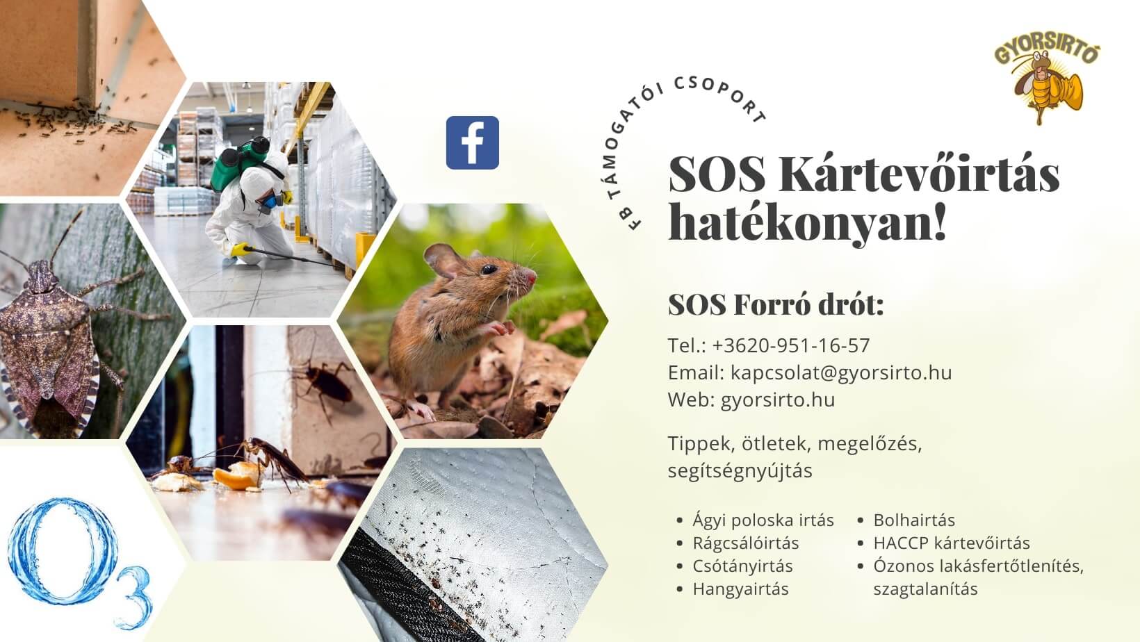 sos kártevőirtás facebook közösség Gyorsirtó